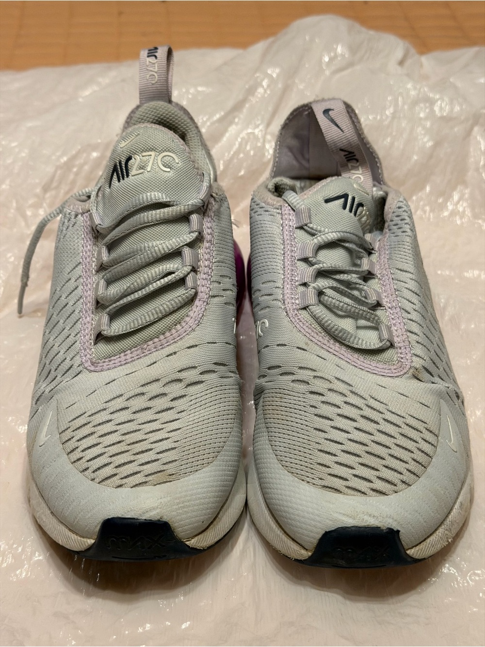 Nike Women’s Air Max 270 - Light Gray with Pale Lilac Trim